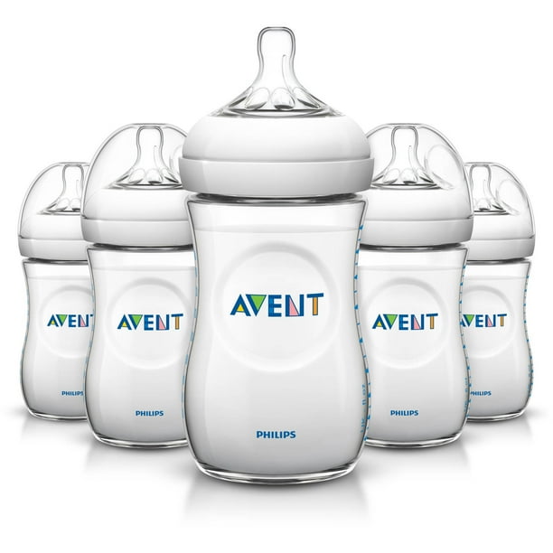 Philips Avent BPA Free Natural Baby Bottles, 9 Ounce, 5 Pack Walmart