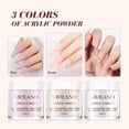 thumbnail image 5 of Saviland Acrylic Nail Kit - 3 Colors Clear/Pink/Nudes Acrylic Powder and Liquid Set with Monomer Acrylic Liquid, Acrylic Nail Brush and Nail Forms for Beginner, 5 of 9
