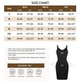 thumbnail image 6 of MANIFIQUE Women Shapewear Dress Full Slip Tummy Control Body Shaper V Neck Adjustable Spaghetti Strap, 6 of 6