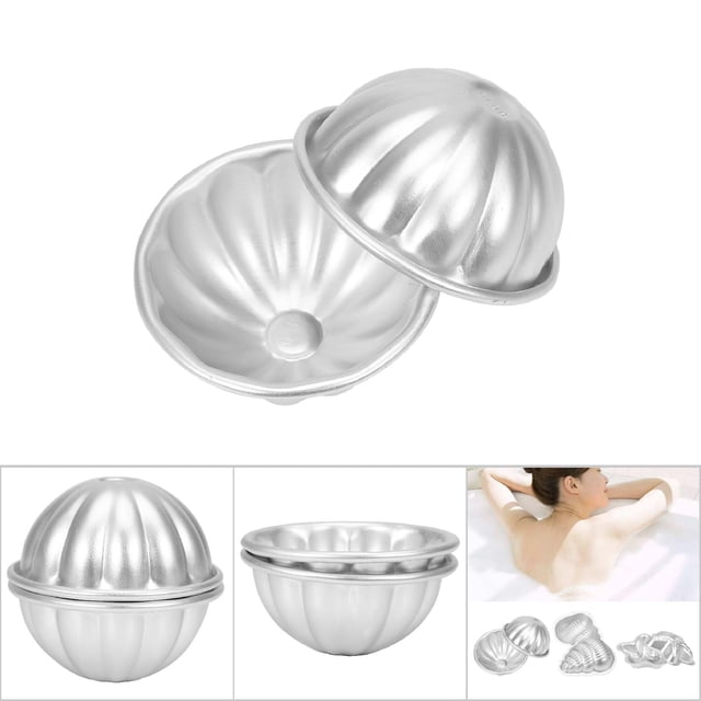 Moldes Para Bombas De Baño De aleación De Aluminio, Herramientas Para Pasteles DIY Con Gas, Hechas De aleación De Aluminio De Alta , Fáciles De Lavar Y Desmoldar, Apariencia