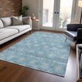 thumbnail image 6 of Dalyn Rugs Machine Washable Indoor/Outdoor Chantille Teal 3' x 5' Rug, 6 of 9