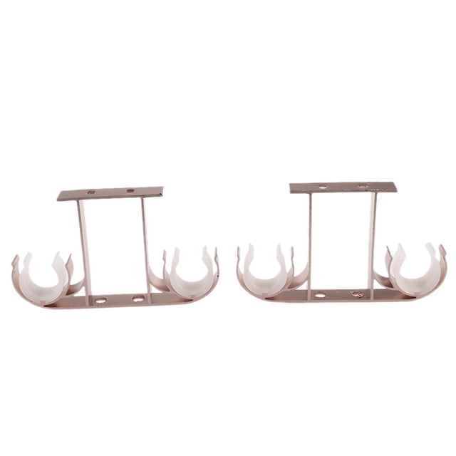 Soporte de barra de cortina 2 piezas Sunnimix Aleación de aluminio oro