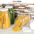 Glass Jar Wide Mouth with Airtight Plastic Lid USDA Approved BPA