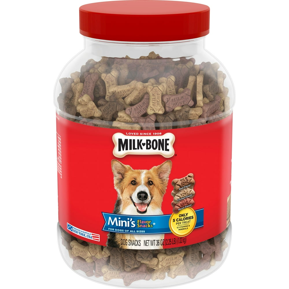 MilkBone Mini's Flavor Snacks Dog Biscuits, 36Ounce