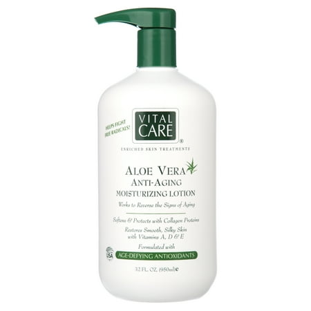 Vital Care Anti-Aging Aloe Vera Moisturizing Lotion, 32 oz