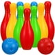 thumbnail image 1 of 1 juego de bolos divertido mini juego de bolos deportivo Juego educativo de juguete para niños, bebés y niños (botellas de 11 cm de alto), 1 of 6