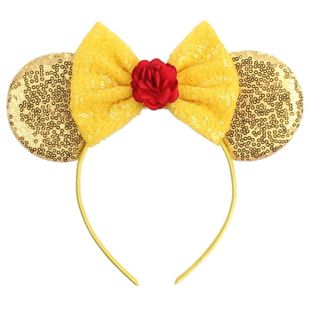 Disfraz de Cosplay de La Bella y La Bestia de dibujos animados de Halloween para niñas, vestido de fiesta de princesa Bella, vestidos de baile para niños, ropa 5-6T (etiqueta 130) Gao Jinjia LED