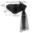 thumbnail image 2 of Jiibva Renaissance Pirate Hat with Lace Brim Steampunk Style Cap Halloween Party, 2 of 7