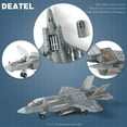 thumbnail image 3 of NUOTIE 1:72 Scale F-35 Fighter Jet Quick Build Model Kit Plastic Millitary F35 Airplane Toy Assembly Aircraft Model with Stand Gift for Kids (27 Pieces), 3 of 6