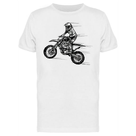 Motocross Rider Competition T-Shirt Men -Image by Shutterstock, Male XX-Large