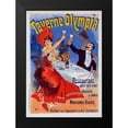 thumbnail image 2 of Cheret, Jules 11x14 Black Modern Framed Museum Art Print Titled - Taverne Olympia, 2 of 5