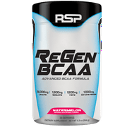 RSP Nutrition ReGen BCAA Post Workout Powder, Muscle Recovery & Endurance, Amino Acids, Watermelon, 30s