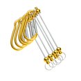 thumbnail image 4 of 5 piezas de Clips de mosquetón con cuentas DIY Strade Fareast Limited para fabricación de llaveros oro, 4 of 8
