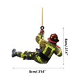 thumbnail image 3 of VBVC American Christmas Decorations with Double-Sided Acrylic Pendant for Christmas Firefighters, 3 of 3