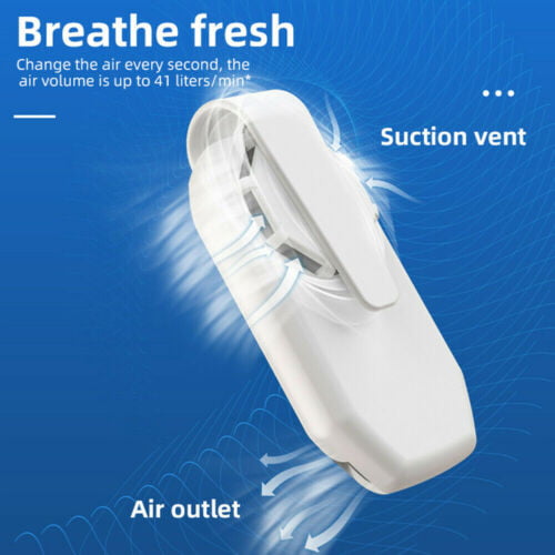 Outdoor Electric USB Rechargeable Cooler Fan Fresh Air Mask for Face Mask 