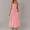 Pink, variant on Taqqpue Women Summer Dresses Solid Color Spaghetti Strap Sleeveless Smocked Midi Dress High Waist Casual Square Neck Tiered A Line Long Sundress with Pockets