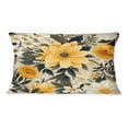 thumbnail image 3 of Designart "Vintage Floral Renaissance" Botanical Printed Throw Pillow, 3 of 5