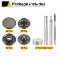 thumbnail image 3 of Uxcell 42Set 17mm Leather Snap Fastener Kit 2.76" Long w 4 Install Tools, Gun, 3 of 6