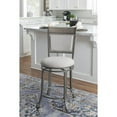 thumbnail image 6 of Franklin Swivel Counter Stool, Pewter, 6 of 17