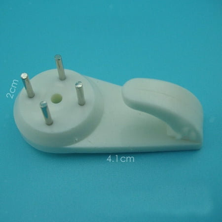 

20Pcs Hard Wall Picture Hooks White Picture Hooks Concrete & Brick 4.1X2cm