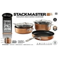 thumbnail image 2 of Gotham Steel Stackmaster Copper 5 Piece Nonstick Aluminum Cookware Set Dishwasher and Oven Safe, 2 of 3