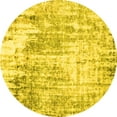 thumbnail image 1 of Ahgly Company Indoor Round Oriental Yellow Industrial Area Rugs, 8' Round, 1 of 4