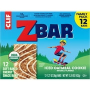 Zbar Iced Oatmeal Cookie Soft-Baked Energy Snack Bars, Organic Granola Bars, Snacks for Kids, 12 count