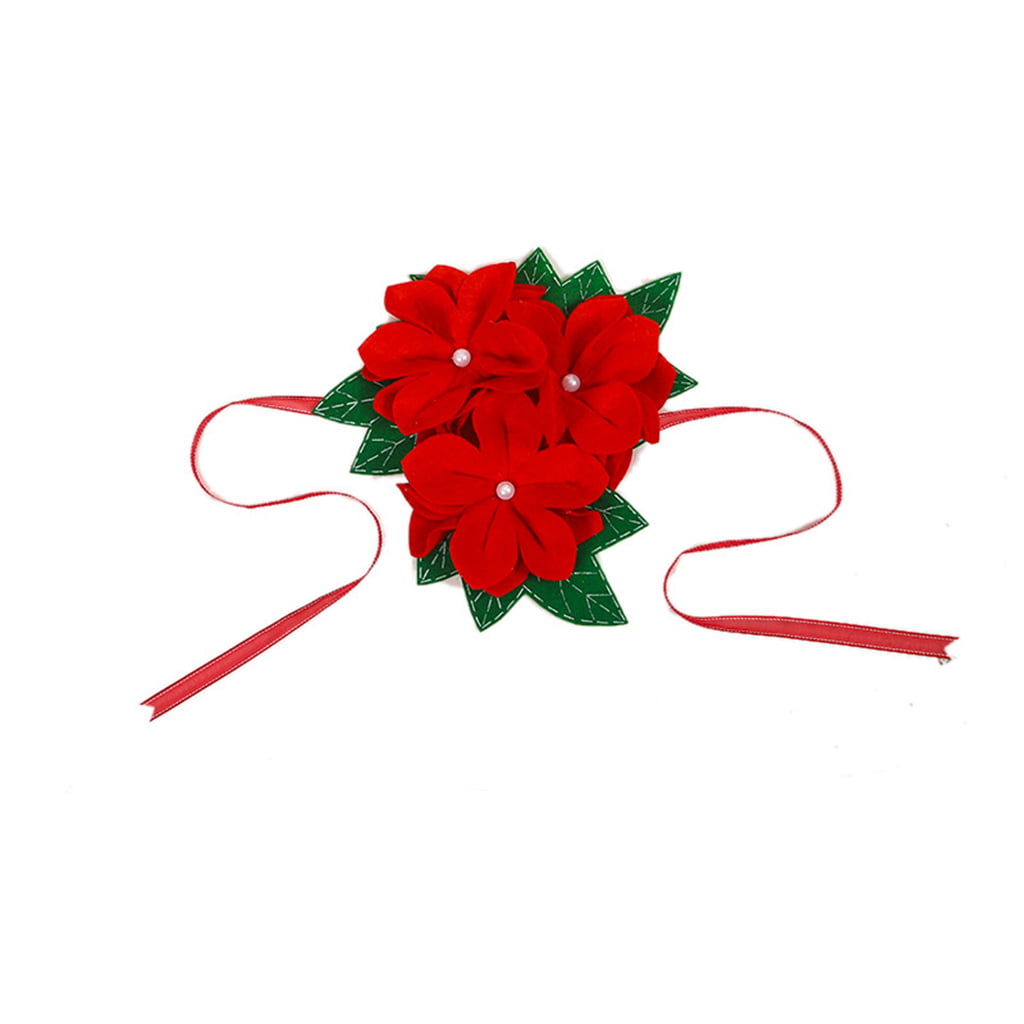 LinLin Window Curtain Tieback Buckle Flower Tie Holder Christmas Tree Top Decorations Ornament Home Decor