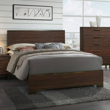 Coaster Edmonton Queen Bed, Tobacco, Box 1 of 2,INCOMPLETE
