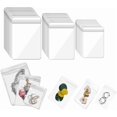 thumbnail image 1 of 120pcs Jewelry Pouch Transparent PVC Jewelry Storage Bag Self Seal for Necklace Bracelet Rings Earrings Packaging Storage 3 Sizes, 1 of 7