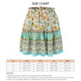 thumbnail image 5 of Falda corta con cintura elástica, falda con dobladillo con volantes para mujer, falda con dobladillo con volantes, falda con estampado floral, probada profesionalmente, 5 of 5