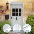 thumbnail image 4 of WoofPaw Polycarbonate Door Window Awning, All Weather Rain Snow UV Protection Front Entry Canopy with Heavy Duty ABS Bracket for Residential & Commercial Exterior Use Clear Board  White Bracket 40x32, 4 of 18
