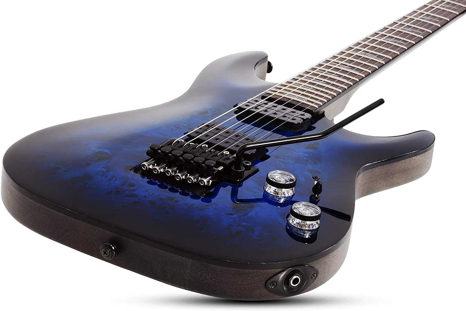 Schecter Omen Elite-6 FR Series Electric Guitar - See Thru Blue Burst