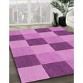 thumbnail image 3 of Ahgly Company Machine Washable Indoor Round Transitional Violet Purple Area Rugs, 5' Round, 3 of 7