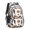 Basketball and Wow, variant on Basketball and Wow White Pattern Backpack for School, Cute School Bag with Adjustable Shoulder Straps and Padded Back, 16.9"x12.6"x5.9"
