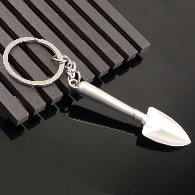 Llavero con llave ajustable de metal, mini herramienta de simulación, llavero creativo