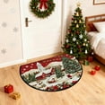 thumbnail image 5 of Mecorevxz Christmas Decorations,Half Round Doormat Non Slip Indoor Outdoor Entrance Semi Circle Area Rug Washable Half Moon Rug Front Floor Mat for Christmas Decor（D）, 5 of 7