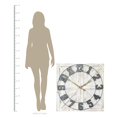 thumbnail image 4 of Stratton Home Decor S11545 Rustic Wood and Metal Farmhouse Mounted Wall Clock, 4 of 4