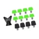 thumbnail image 5 of Pieles de zapatos de zapatos de fútbol de 12 piezas Caballeros de rugby M6 Spikes de zapatillas de fútbol para zapatillas de fútbol para zapatillas de Verde 8 mm negro 11 mm, 5 of 8