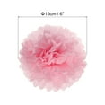 thumbnail image 2 of Unique Bargains 6' Tissue Pom Poms Paper Flowers Ball Wedding Party Decoration, Light Pink 10 Pack, 2 of 6