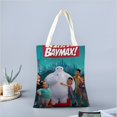 thumbnail image 2 of Baymax de Big Hero Bolso de tela con estampado de lienzo para mujer, bolsa de compras reutilizable y estética, con cremallera interior, regalo para mujer,40*45cm., 2 of 6
