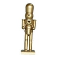 thumbnail image 3 of Figura de cascanueces navideño, muñeco decorativo para Navidad Oro, 3 of 9