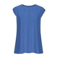 thumbnail image 4 of TYGHBN Women's Fashion Casual Loose Round Neck Hollowed Out Solid Color T Shirt Casual Shirts for Women Summer Long Sleeve Shirt Spandex G Sleeve Shirts for Women plus Long Sleeve Turtle Necks for, 4 of 6