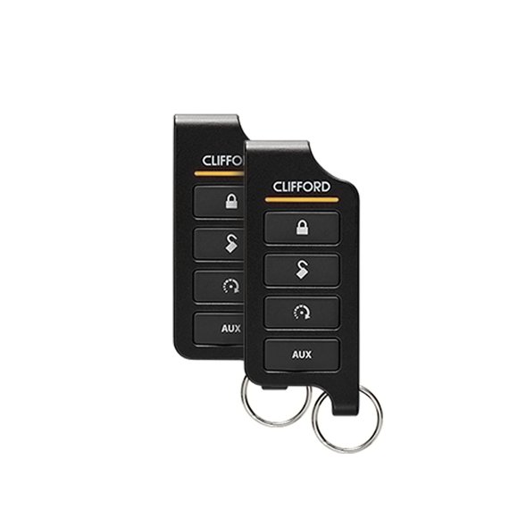 Clifford 5606X 5-Button LED 1-Way Car Alarm Security and Remote Start System