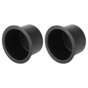 2pcs Aluminum Alloy Bottle Cup Drink Holder Replacement Black for Marine Boats RVs