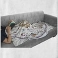 thumbnail image 6 of Zodiac Soft Flannel Fleece Blanket, Astrology Map with Descriptions Forecast for Person Future Birth Natal Earth Theme, Cozy Plush for Indoor and Outdoor Use, 50" x 60", Multicolor, by Ambesonne, 6 of 6