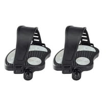 Exercise bike pedals with straps, 9/16"