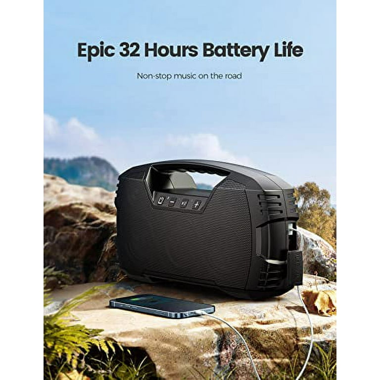 Houl Zallee Bluetooth Portable Speaker, 40W, Black, E86 - Walmart.com
