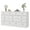 White, variant on M optimized 12 Drawers Dressers for Bedroom, Wooden Chest of Drawers Clothes Storage Organizer for Living Room, Hallway, Modern Wide TV Stand Dresser for 65"