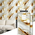 thumbnail image 4 of Peel and Stick Wall Panels, Marble PVC Waterproof Backsplash Tiles for Kitchen, Bathroom, Peel and Stick Tile, 4 of 6